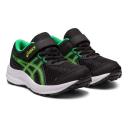 ASICS Boy's Sneaker Black & Lime Zest Contend 8 PS Sneaker Little Kid 1