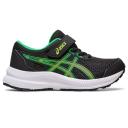 ASICS Boy's Sneaker Black & Lime Zest Contend 8 PS Sneaker Little Kid 11