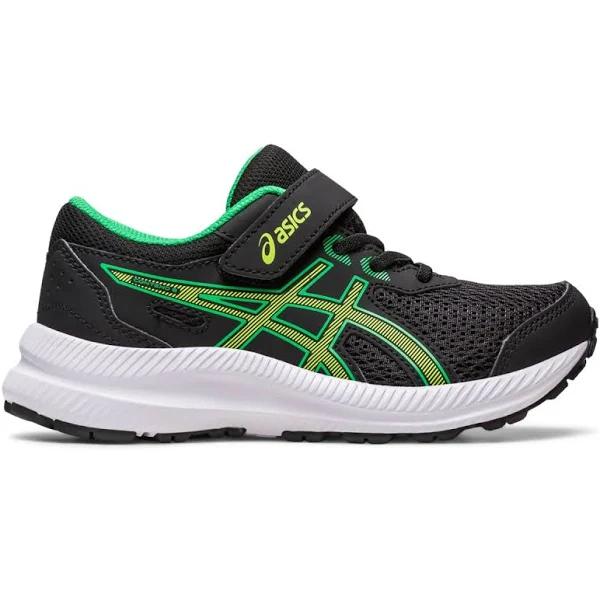 ASICS Boy's Sneaker Black & Lime Zest Contend 8 PS Sneaker Little Kid 2