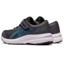 ASICS Boy's Sneaker Carrier Gray & Island Blue Contend 8 PS Sneaker Little Kid 12