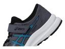 ASICS Boy's Sneaker Carrier Gray & Island Blue Contend 8 PS Sneaker Little Kid 12