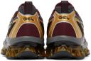 ASICS Burgundy & Gray Gel-Quantum Kinetic Sneakers