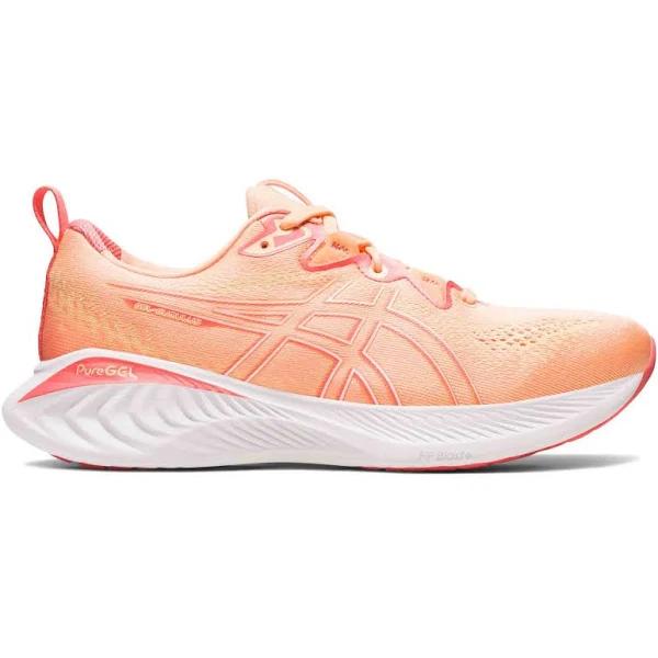 ASICS Cumulus 25 Wom Shoe Dune/Orange 6.0 D
