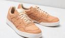 Asics Gel-Circuit Beige Leather Mens Lace Up Trainers 1193A091 250