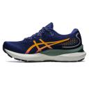 ASICS GEL-Cumulus 24 Nature Shoes Dark Blue Orange Women - 37.5