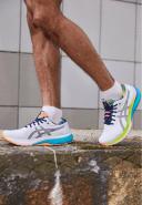 ASICS GEL-Kayano 29 Lite-Show Running Shoes Grey White - 40.5