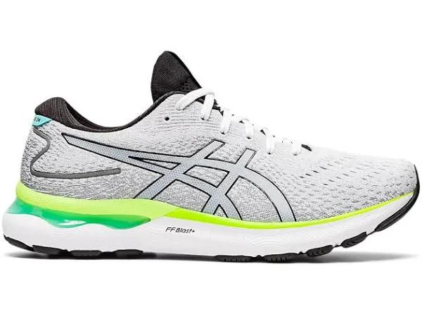 ASICS Gel Nimbus 24 Men Shoe Blk/Wht 14.0 4E