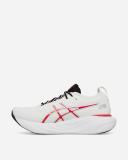 ASICS GEL-Nimbus 25 Anniversary Mens, 10.5 / White/Classic Red 100