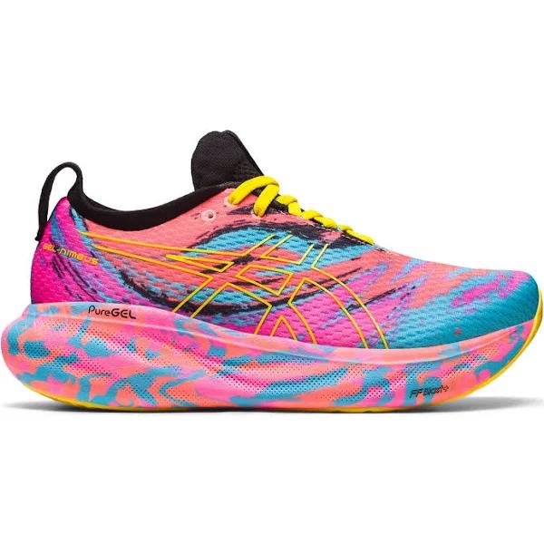 ASICS Gel Nimbus 25 Colour Injection Womens Running Shoes Rainbow US 9