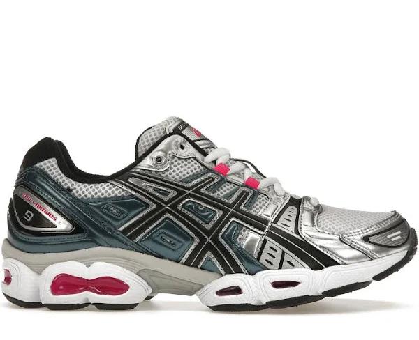 ASICS GEL-Nimbus 9 White Pink Glo Teal (Women's)