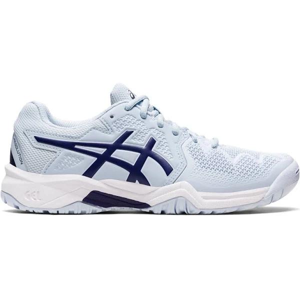 ASICS Gel-Resolution 8 GS Kids Tennis Shoe - Soft Sky/dive Blue