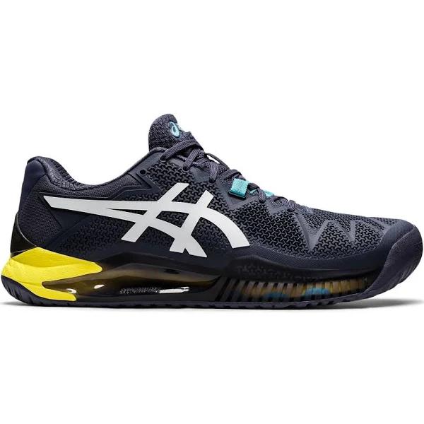 ASICS Gel Resolution 8 Tennis Shoes - Indigo/Fog White 14