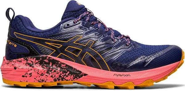 ASICS GEL-Trabuco Terra Shoes Blue Orange Women - 42.5