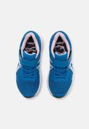 ASICS Girls' Contend 7 Pre-School Running Shoes (Lake Drive/Barely Rose, Size 2.5 US)