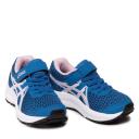 ASICS Girls' Contend 7 Pre-School Running Shoes (Lake Drive/Barely Rose, Size 2.5 US)