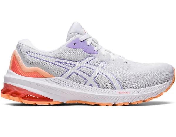 ASICS GT 1000 11 Womens Running Shoes White/Purple US 11