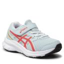 ASICS Jolt 3 PS Aqua/Pink Mesh Childrens Lace Up Sports Trainers Colou