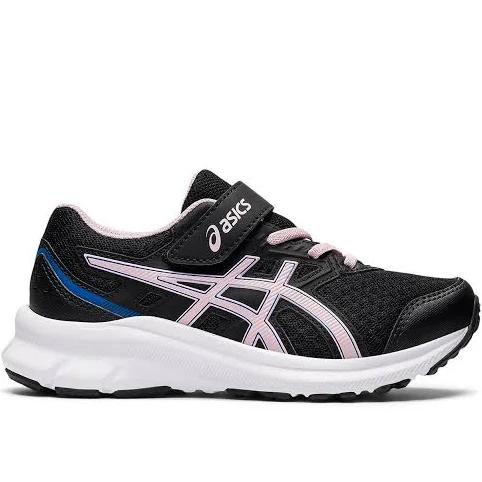 ASICS Jolt 3 PS Black/Barely Rose Mesh Childrens Sports Trainers Colou