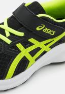 ASICS Jolt 3 PS Black/Hazard Green Mesh Childrens Sports Trainers Colo