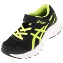 ASICS Jolt 3 PS Black/Hazard Green Mesh Childrens Sports Trainers Colo
