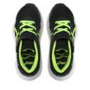 ASICS Jolt 3 PS Black/Hazard Green Mesh Childrens Sports Trainers Colo