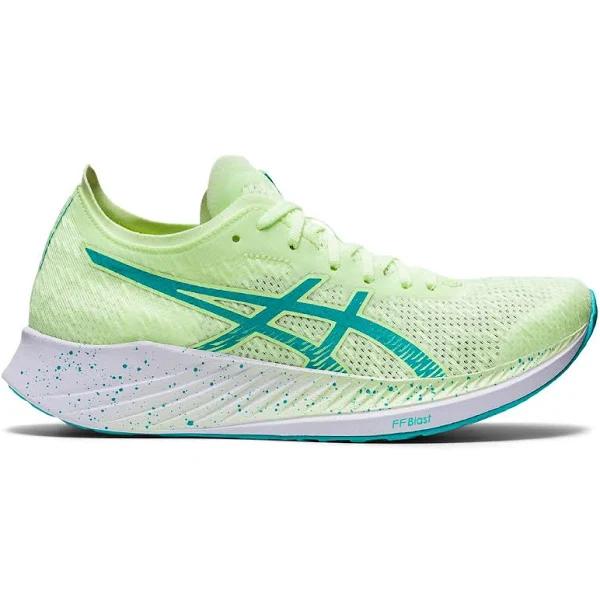 ASICS Magic Speed Womens, 9.5 / Illuminate Yellow/Sea Glass