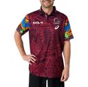 ASICS Men's Brisbane Broncos Indigenous Polo - Deep Mars L