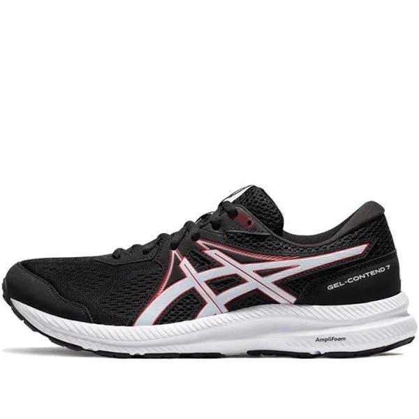 ASICS Men's GEL-Contend 7 - Running Shoes - Black/Electric Red 11
