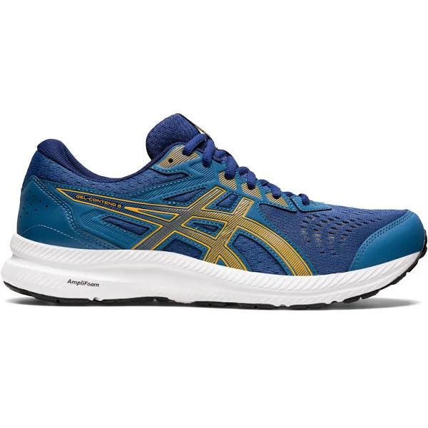 ASICS Men's GEL-Contend 8 - Running Shoes - Azure/Amber 7.5