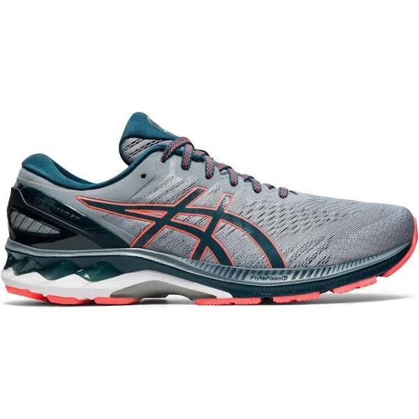 ASICS Men's Gel-Kayano 27 Running Shoes, 12, Sheet Rock/Magnetic Blue