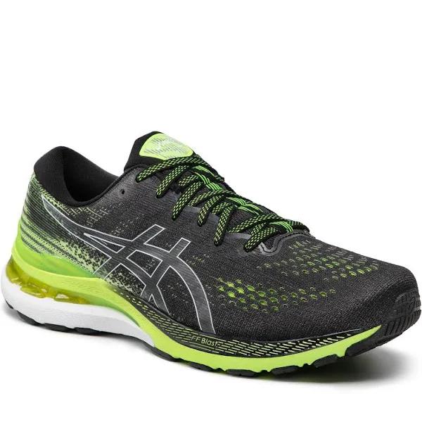 ASICS Men's GEL-Kayano 28 - Running Shoes - Black/Hazard Green 13