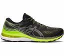 ASICS Men's GEL-Kayano 28 - Running Shoes - Black/Hazard Green 8