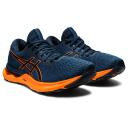ASICS Men's GEL-Nimbus 24 Running Shoes (French Blue/Shocking Orange) 8.5 US