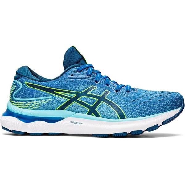 ASICS Men's GEL-Nimbus 24 Running Shoes (Lake Drive/Hazard Green) 13