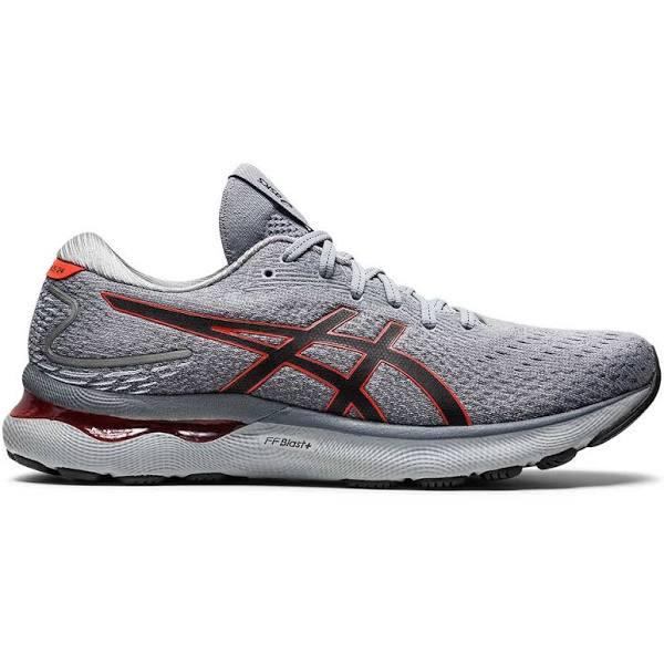ASICS Men's GEL-Nimbus 24 Running Shoes (Sheet Rock/Shocking Orange) 12.5 US