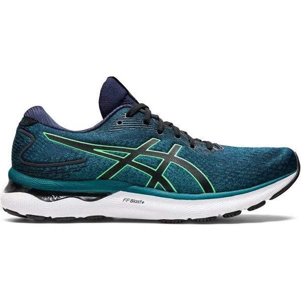 ASICS Men's GEL-Nimbus 24 Running Shoes (Velvet Pine/New Leaf) 12 US