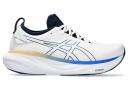 ASICS Men's GEL-Nimbus 25 - Running Shoes - White/Illusion Blue 10.5