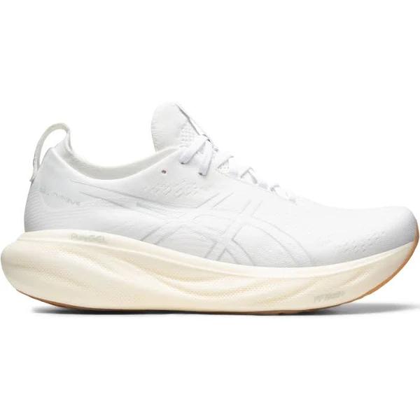 ASICS Men's GEL-Nimbus 25 - Running Shoes - White/White 9.5