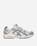 ASICS Men's GEL-Nimbus 9 - Sportstyle Sneakers - Pure Silver/Classic Red 14