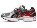 ASICS Men's GEL-Nimbus 9 - Sportstyle Sneakers - Pure Silver/Classic Red 14