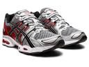 ASICS Men's GEL-Nimbus 9 - Sportstyle Sneakers - Pure Silver/Classic Red 14