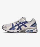 ASICS Men's GEL-Nimbus 9 - Sportstyle Sneakers - White/Indigo Blue 6.5