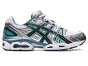 ASICS Men's GEL-Nimbus 9 - Sportstyle Sneakers - White/Pure Silver 4.5
