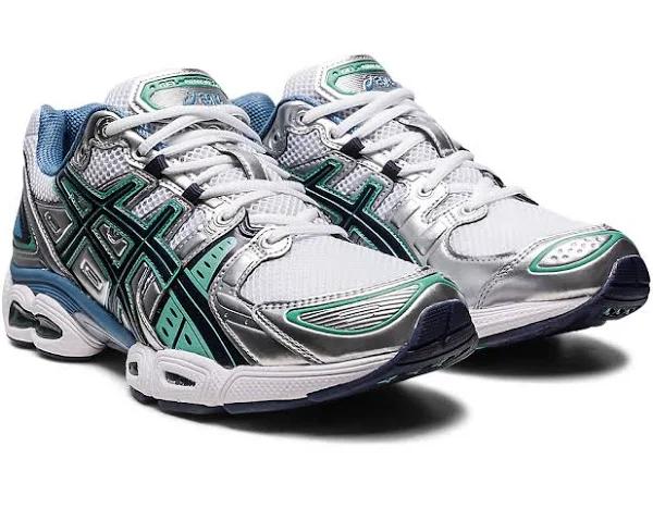 ASICS Men's GEL-Nimbus 9 - Sportstyle Sneakers - White/Pure Silver 5.5