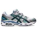 ASICS Men's GEL-Nimbus 9 - Sportstyle Sneakers - White/Pure Silver 9.5
