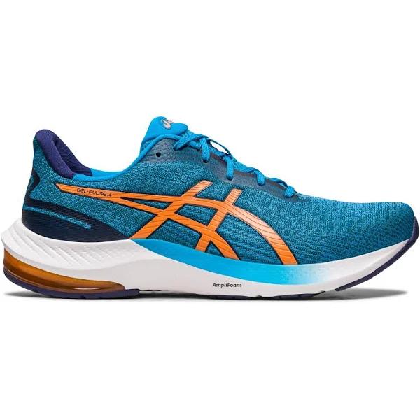 ASICS Men's GEL-Pulse 14 - Running Shoes - Island Blue/Sun Peach 7.5