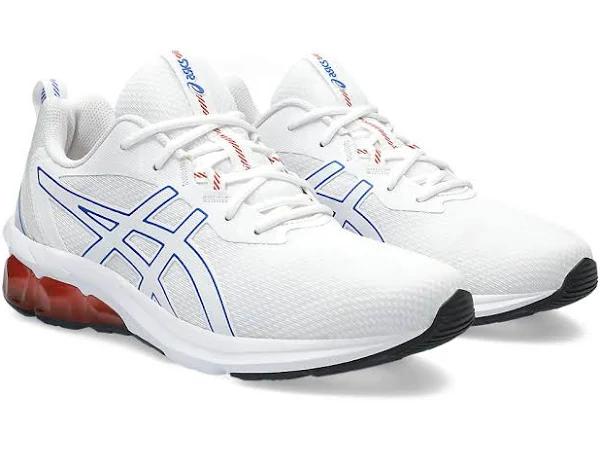 ASICS Men's Gel-Quantum 90 IV - Sportstyle Sneakers - White/Illusion Blue 12.5