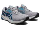 ASICS Men's GT-1000 11 (2E Wide) - Running Shoes - Piedmont Grey/Indigo Blue 9.5