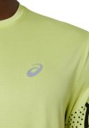 ASICS Men's Icon Short Sleeved Top - Glow Yellow/Performance Black L