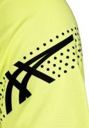 ASICS Men's Icon Short Sleeved Top - Glow Yellow/Performance Black L